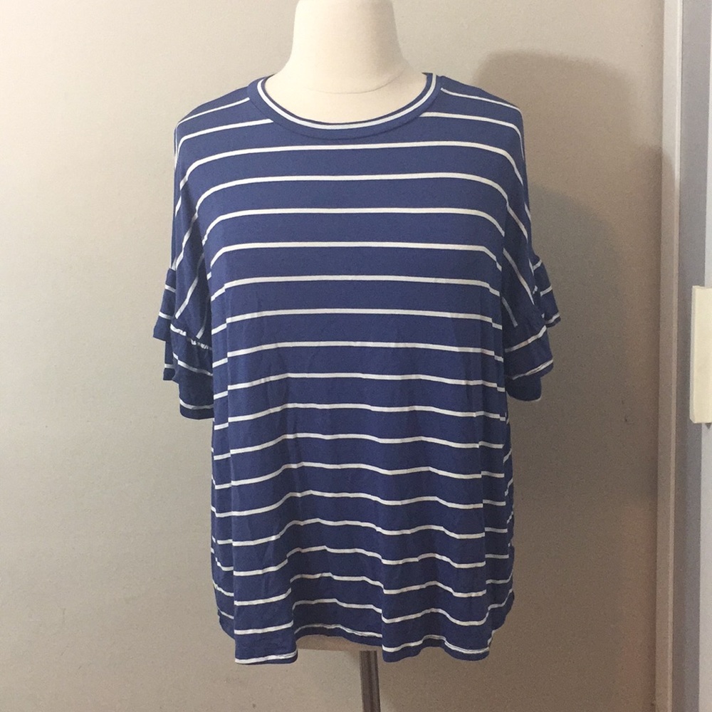 NWT! Hippie Chic Ruffle Sleeve Tee, 3x